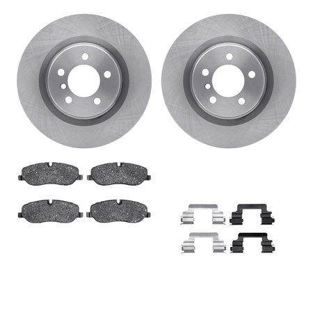 DYNAMIC FRICTION CO 6612-11059, Rotors with 5000 Euro Ceramic Brake Pads includes Hardware 6612-11059